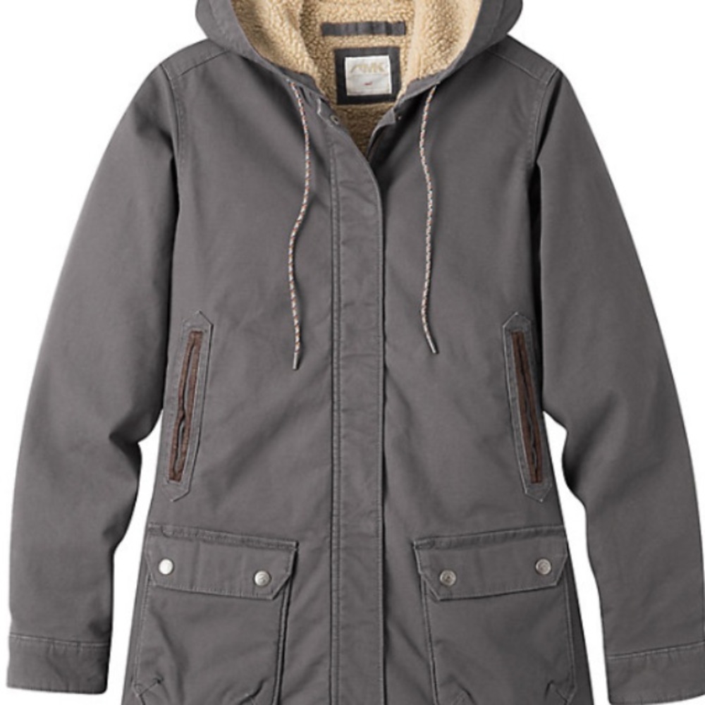 Mountain Khaki shearling jacket